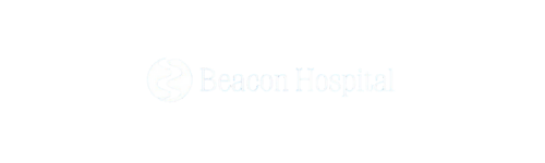 Beacon Hospital logo - white